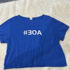 30A Blue Crop Top Size Large